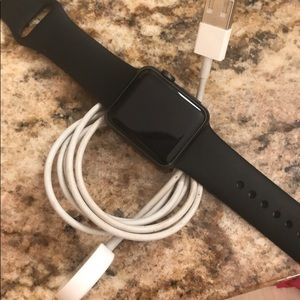 Series 1 Apple Watch 38mm Black.
